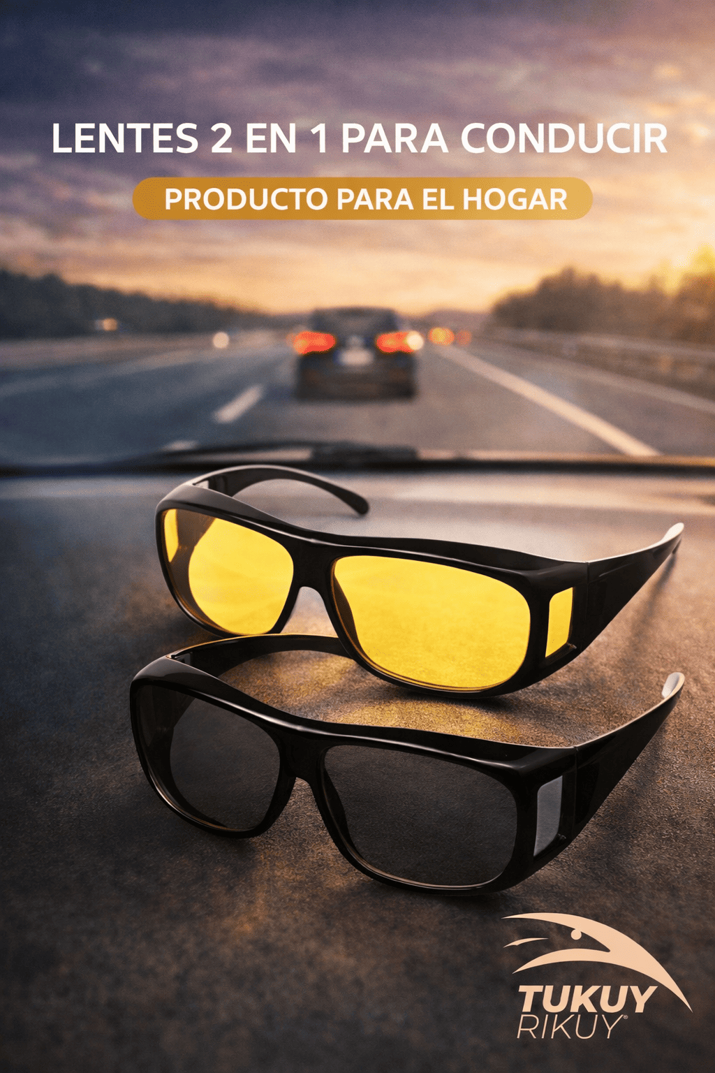 Lentes 2 en 1 para Conducir – Visión Día